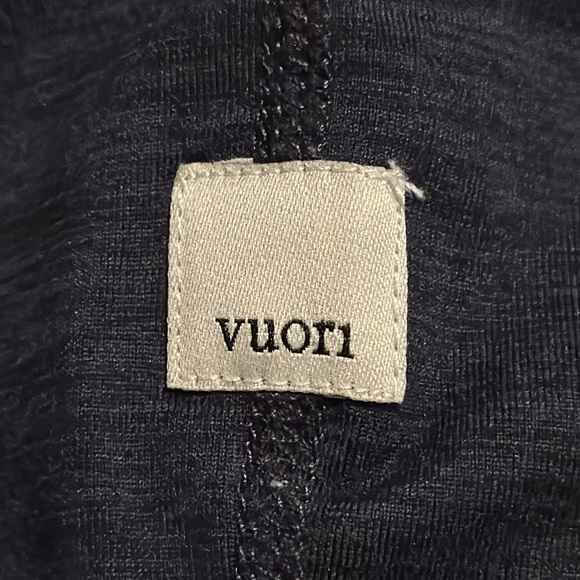 Vuori Lux Performance Jumpsuit Midnight Navy Long Sleeve V Neck Athleisure-M - Picture 9 of 9